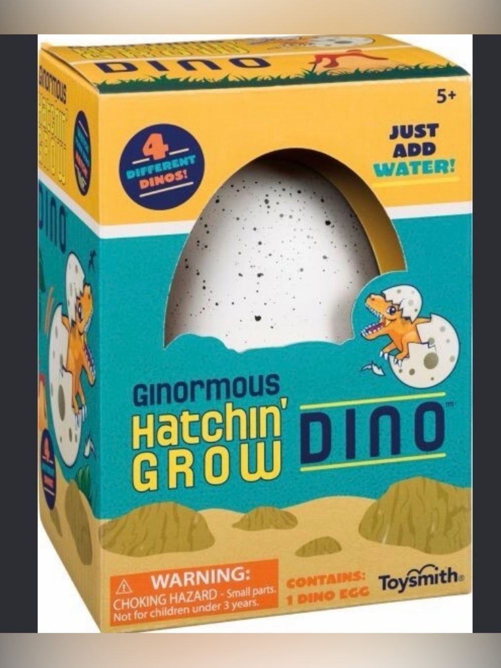 Ginormous Hatchin' Grow Dino Egg Toy —
